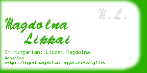 magdolna lippai business card